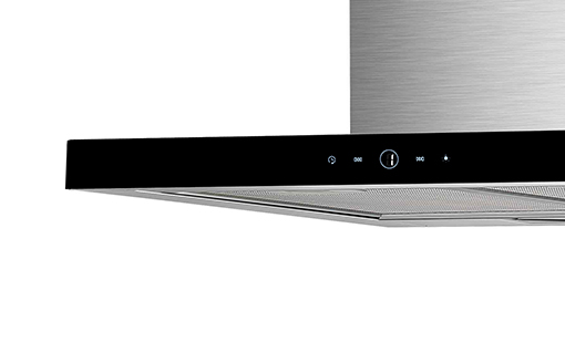 Απεικονίζεται κοντινό στα πλήκτρα του απορροφητήρα.